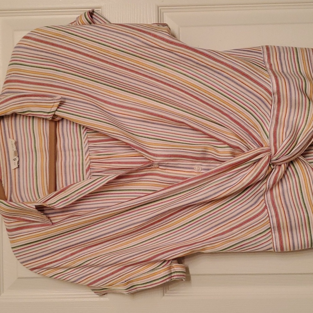 Lou & Grey for Loft striped crop top